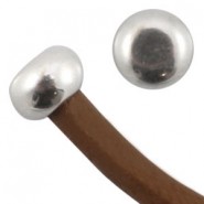 DQ Metall Endkap rund für 2mm Draht Antik silber 
